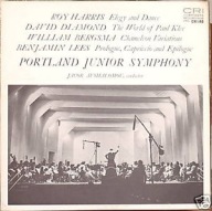 Portland Junior Symphony Jacob Avshalomov LP 1960