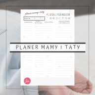 planer mamy taty dziecka planner karmienie dzienny