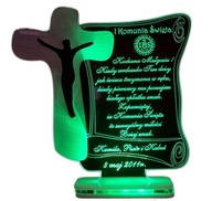 I KOMUNIA ŚWIĘTA PODŚWIETLANA PAMIĄTKA 4 KOLORY