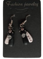 KOLCZYKI Z MODELINY CZARNE KONIE KONIK BLACK HORSE