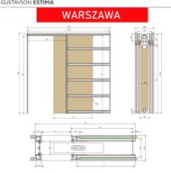 DRZWI PRZESUWNE KASETA 80 BEZOŚCIEŻNICOWE WARSZAWA!! OD RĘKI