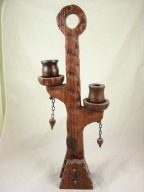 RZEŹBIONY ŚWIECZNIK - waga - 59 cm