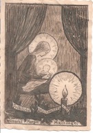 WESOŁYCH ŚWIĄT - RYSUNEK BOŻONARODZENIOWY Z 1926 ROKU.