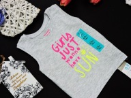 PRIMARK - NOWA BLUZECZKA TOP NEON NAPISY r 74