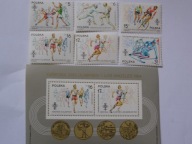 Polska - Olimpiady 1984 - Fi. 2765-70 + bl.124 **