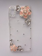 etui 3D samsung galaxy A10 róże kryształy