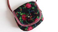 Torebka folk róże kwiaty mała 16/19 cm