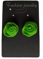 KOLCZYKI Z MODELINY SZTYFT SAŁATA ZIELONA WARZYWA