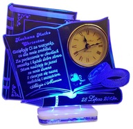 PODZIĘKOWANIA DLA CHRZESTNYCH ŚLUB LED + ZEGAR