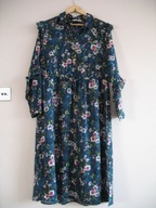 Tu.woman KOSZULA DŁUGA bohoKWIATY FALBANKI 40/42