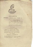 KRAKUS MARZEC KWIECIEŃ 1822 / 9 egzemplarzy