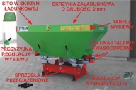 ROZSIEWACZ NAWOZU DWUTALERZOWY 200 -1700L JEdnotalerzowy lejek ocynk siewka