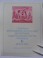 NRD - WF Zw. Filatelistów 1954 - Mi. bl.10 X II **