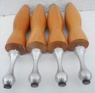 Nogi stolika kawowego lity buk+aluminium,oryginał