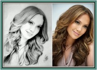 Portret karykatura ze zdjęcia wykonany ręcznie ołówkiem PROMOCJA