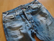 RACE JEANSY MĘSKIE Z DZIURAMI