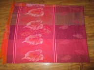 Ciepły, gruby szal w barwach jesieni