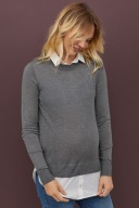 H&M MAMA SZARY SWETER CIĄŻA L NOWA KOLEKCJA