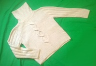 Kremowy sweter Opinion By Spengler, z golfem