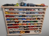 Półka na resoraki wisząca niemalowana