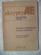 POLITYKA EKONOMICZNA - AE WROCŁAW
