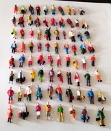 figurki ludzi na makietę dioramę malowane skala 1:87-10 sztuk