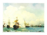 Pocztówka - Bogolubow, Bitwa morska pod Rewlem, 1790 r.