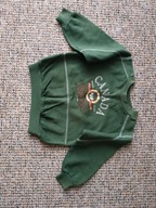 Bluza dziecięca zielona z napisami f.Happy Harry