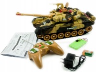 DUŻY CZOŁG ZDALNIE STEROWANY RC WAR TANK 9993 34 cm PILOT ZESTAW DLA DZIECI