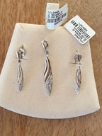 kolczyki + zawieszka *srebro cyrkoniami * NOWE