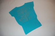 bluzka niebieska kimono 152-158 12-13 wiskoza