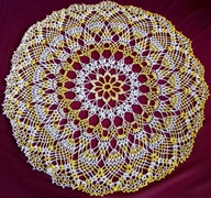 Obrus serweta szydełkowa średnica 92 cm