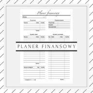 planer finansowy budżet do wydruku PDF kalendarz