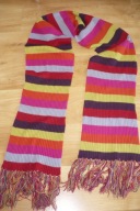 Szal ORSAY – wielokolorowe pasy, bardzo długi hit!