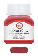 RENOSKÓR FARBA LAKIER DO SKÓRY CIEMNY CZERWONY