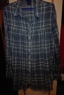 Niebieska koszula w kratkę L XL 40 42 nowa