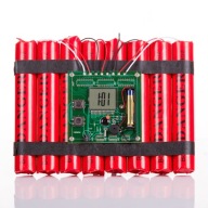 Zegar budzik dynamit bomba