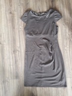 Sukienka BEST CONNECTIONS 44 brąz midi klasyczna