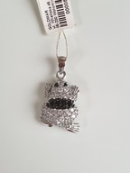 srebrna zawieszka z cyrkoniami * ŻABA *NOWA