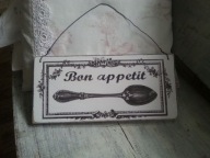 DUŻA TABLICZKA OBRAZEK, DESKA ZAWIESZKA, SHABBY