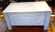 Skrzynia jako stolik kawowy, ława, skrzynio-ława.