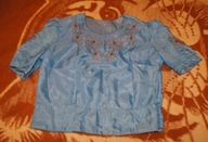 Bluzka damska RETRO PRL VINTAGE z wyszyciem