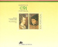 Portugalia 1991 Znaczki Blok 79 ** średniowiecze malarstwo sztuka