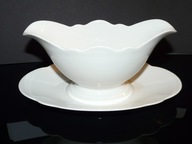 KPM WAŁBRZYCH BIAŁA SOSJERKA DIPÓWKA 22 CM