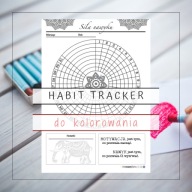 planer nawyki habit tracker do wydruku PDF mandala