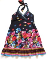 BE BEAU SUKIENKA KWIATY KAMYKI KORALIKI XL 42