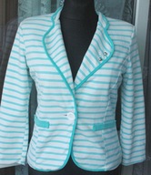 .sliczny żakiet paski r 38-42