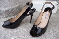 MANOLO BLAHNIK nr 41-42 włoskie czółenka skóra