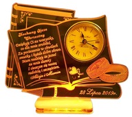 PODZIĘKOWANIA DLA CHRZESTNYCH ŚLUB LED + ZEGAR