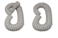 PODUSZKA CIĄŻOWA TYP C ROGAL DO SPANIA I KARMIENIA 120X55 BAWEŁNA